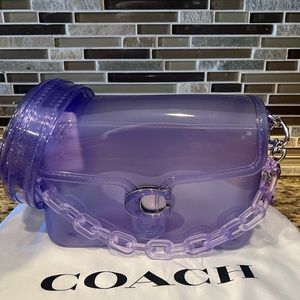 Coach Tabby Jelly Bag in Silver / Light Violet Purple **SOLD OUT AT COACH** NWT
